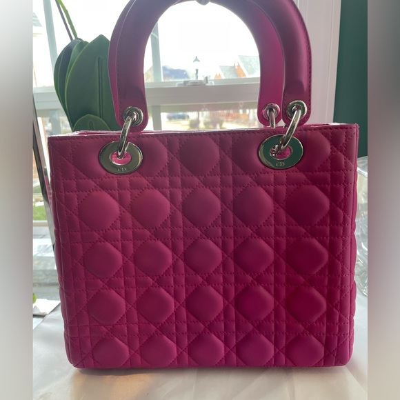 Dior Handbags - Christian Dior Lady Dior Medium - Hot Pink